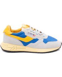 Autry - Reelwind Low Suede Panelled Sneakers - Lyst