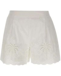 MC2 Saint Barth - Amani Broderie-Anglaise Shorts - Lyst