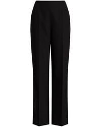 Alberta Ferretti - Pressed-Crease Tailored Trousers - Lyst