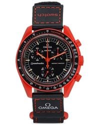 Swatch - X Omega Mission On Earth Lava 42Mm Watch - Lyst