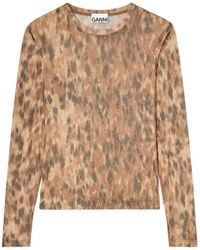 Ganni - Long-Sleeve Top - Lyst