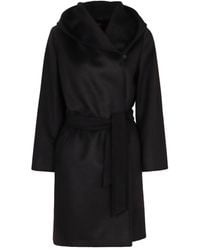 Max Mara - Newmang Kapuzenmantel mit Gürtel - Lyst