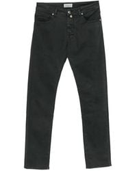 Jacob Cohen - Straight Broek Met Logopatch - Lyst