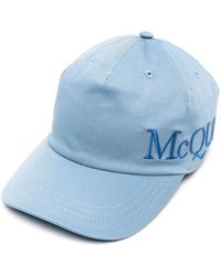 Alexander McQueen - Logo-embroidered Cotton Baseball Cap - Lyst