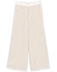 Peserico - Sequin-Embellished Pants - Lyst