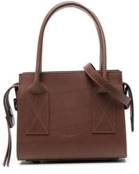 Marsèll - Logo-Detail Leather Tote Bag - Lyst