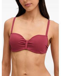 Chantelle - Icon Gathered-Detail Bikini Top - Lyst