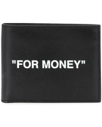 Off-White c/o Virgil Abloh Portemonnaie mit Zitat-Print - Schwarz