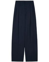 Patrizia Pepe - Pleated Fly-Logo Palazzo Pants - Lyst