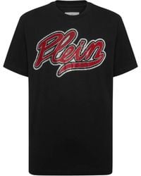 Philipp Plein - Round Neck T-Shirt Strass Signature - Lyst