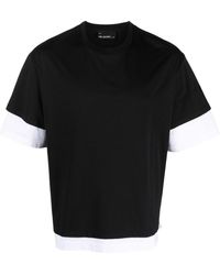 Neil Barrett - Layered-design Cotton T-shirt - Lyst