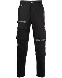 Daily Paper - Logo Patch Cargo Trousers - Lyst