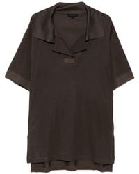 Lacoste - Camp-Collar Silk Mini Dress - Lyst