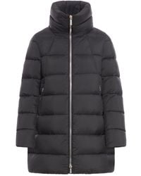 Moorer - Wattierter Alana Mantel mit Stehkragen - Lyst