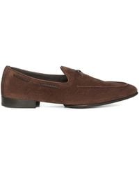 Doucal's - Braided-Lacing Loafers - Lyst