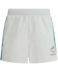 CASABLANCA - Casa Sportif Windbreaker Shorts With Graphic Panels - Lyst