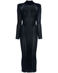 Self-Portrait - Lurex-Knit Maxi Dress - Lyst