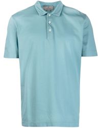 Canali - Short-sleeved Cotton Polo Shirt - Lyst