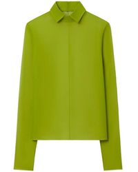 Tory Burch - Silk Collared Top - Lyst