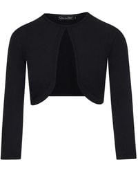 Oscar de la Renta - Round-Neck Bolero - Lyst