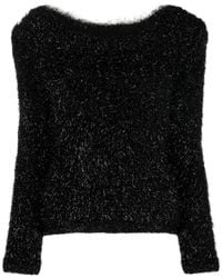 Alberta Ferretti - Black Lurex Sweater - Lyst