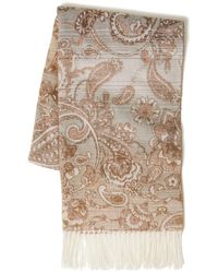 Twinset - Paisley-Pattern Fringed Scarf - Lyst
