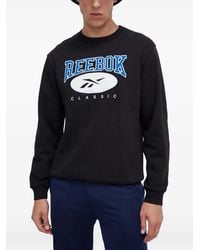 Reebok - Logo-Print Sweatshirt - Lyst