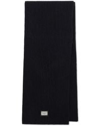 Dolce & Gabbana - Logo-Patch Wool Scarf - Lyst