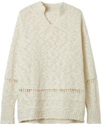 Y's Yohji Yamamoto - Pullover Mit Lochmuster - Lyst