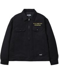 Neighborhood - Logo-Detail Zip-Up Jacket - Lyst