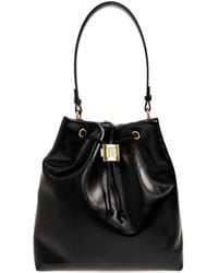 Balmain - Chain-Trimmed Leather Backpack - Lyst