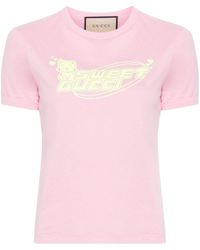 Gucci - T-Shirt mit Sweet -Print - Lyst