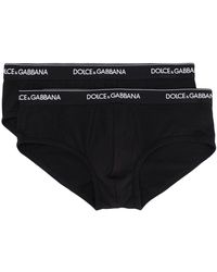 Dolce & Gabbana - Brando Logo-waistband Briefs (pack Of Two) - Lyst