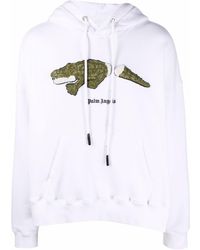 Palm Angels Cotton Crocodile Hoodie in Black for Men - Save 51% | Lyst