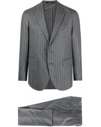 Tagliatore - Striped Virgin-wool Single-breasted Suit - Lyst