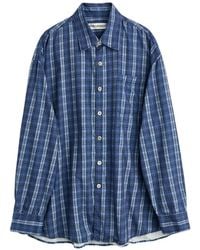 Our Legacy - Borrowed Checked Chest-Pocket Shirt - Lyst