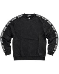Moschino - Logo-Tape Cotton Sweatshirt - Lyst