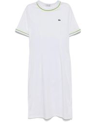 Lacoste - Katoenen Midi-Jurk - Lyst