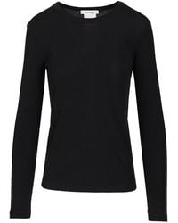 Max Mara - Ribbed-Knit Long-Sleeve T-Shirt - Lyst
