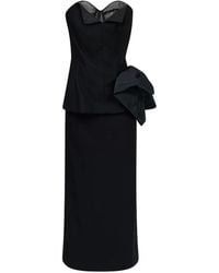 Maison Margiela - Décortiqué Wool Midi Dress - Lyst