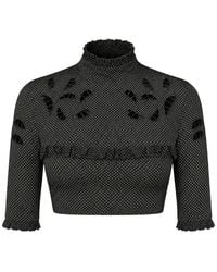 DSquared² - Polka-Dot Cut-Out Top - Lyst