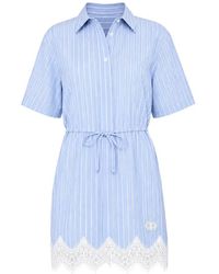 Jonathan Simkhai - Calder Lace-Trim Cotton Mini Dress - Lyst