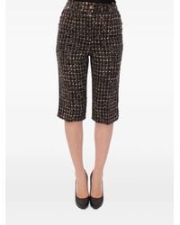 Dolce & Gabbana - Short À Effet Tweed - Lyst