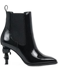 KARL LAGERFELD - Heeled Ankle Boots - Lyst