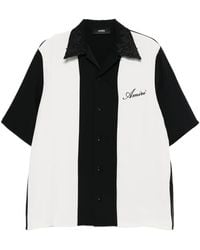 Amiri - Floral-Collar Panelled Shirt - Lyst