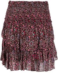 Isabel Marant - Naomi Organic Cotton Floral-print Miniskirt - Lyst