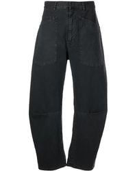 Nili Lotan - Curved-Leg Denim Jeans - Lyst