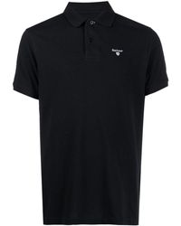 Barbour - Logo Embroidered Polo Shirt - Lyst