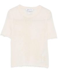 RE/DONE - Embroidered Distressed T-Shirt - Lyst