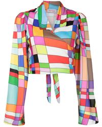 Amir Slama - Graphic-Print Spread-Collar Blouse - Lyst